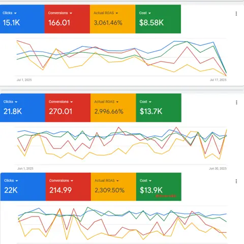 Google Ads result screenshot