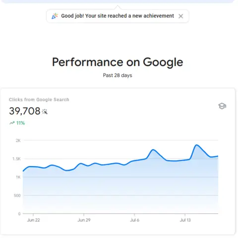 Web Analytics & Reporting result screenshot