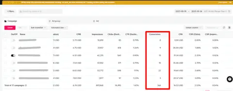 TikTok Ads result screenshot