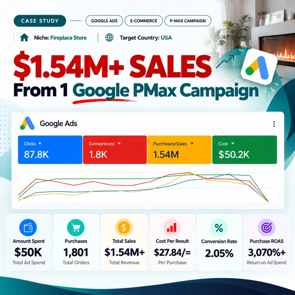 How One Google PMax Campaign Generated $1.54M+ in Sales